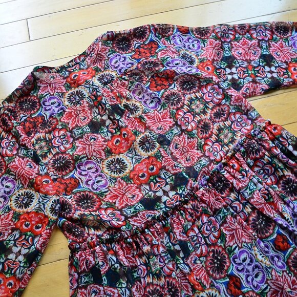 Rebecca Minkoff Floral Shirt Dress US Size 8 - Picture 11 of 13